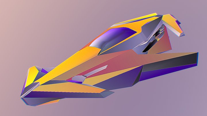 Anti-Gravity Racer 3D Model