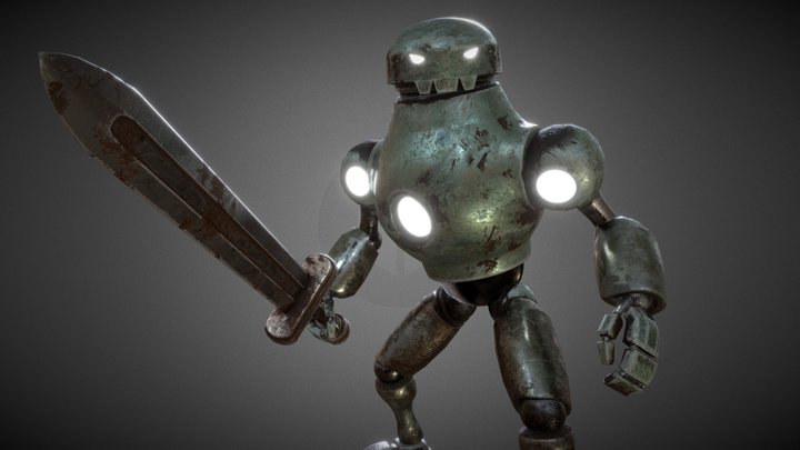 Sword Robot 3D Model
