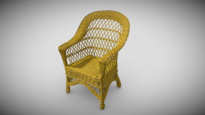 wicker chair 3D Model