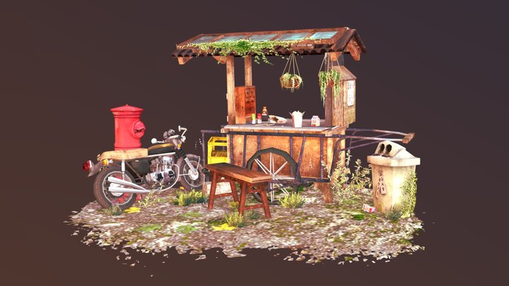 DAE 5 Finished props - By the ocean 3D Model