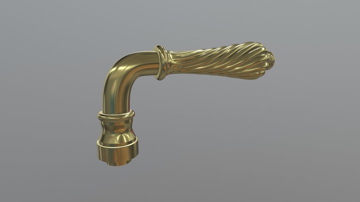Vervloet - Door handle (Béquille) 1262 - MM 3D Model