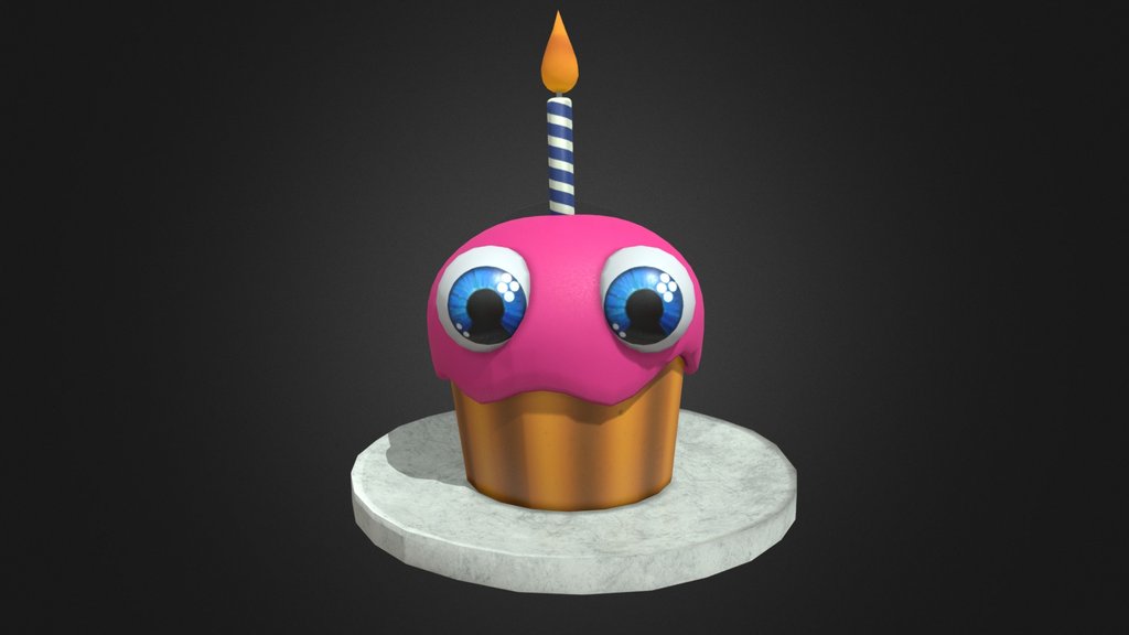 FNaF HW Toy Cupcake ReTexture & Remesh