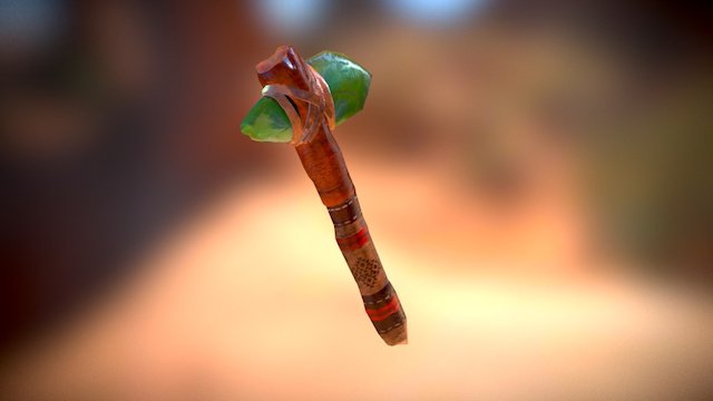 Jade Axe - Stone Axe Skin for Rust 3D Model