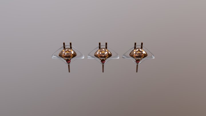 Steampunk Stingray Lamp 3D Model