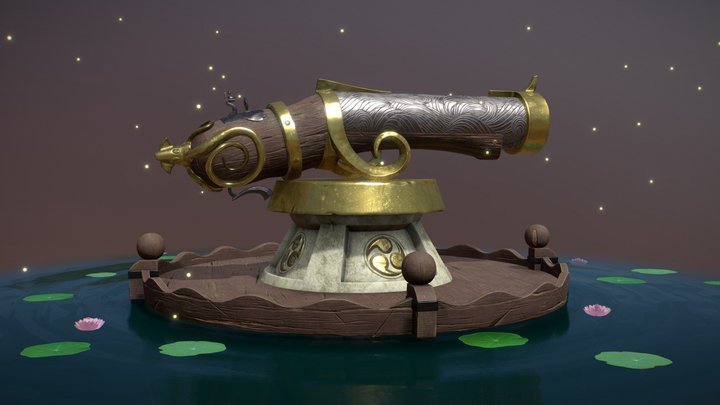 Hand Cannon 3D Model