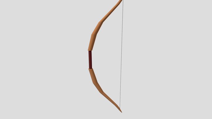 Lowpoly Bow 3D Model