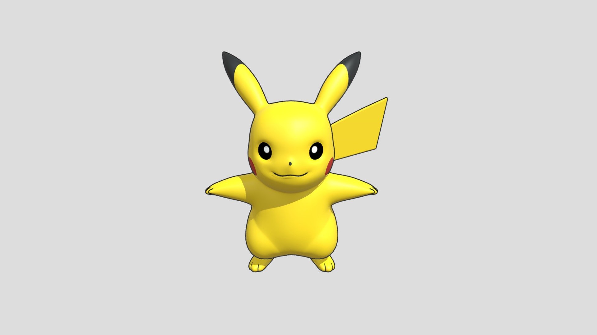 Pikachu Pokemon - 3D model by TunTun (@tuntuncs) [6393978] - Sketchfab