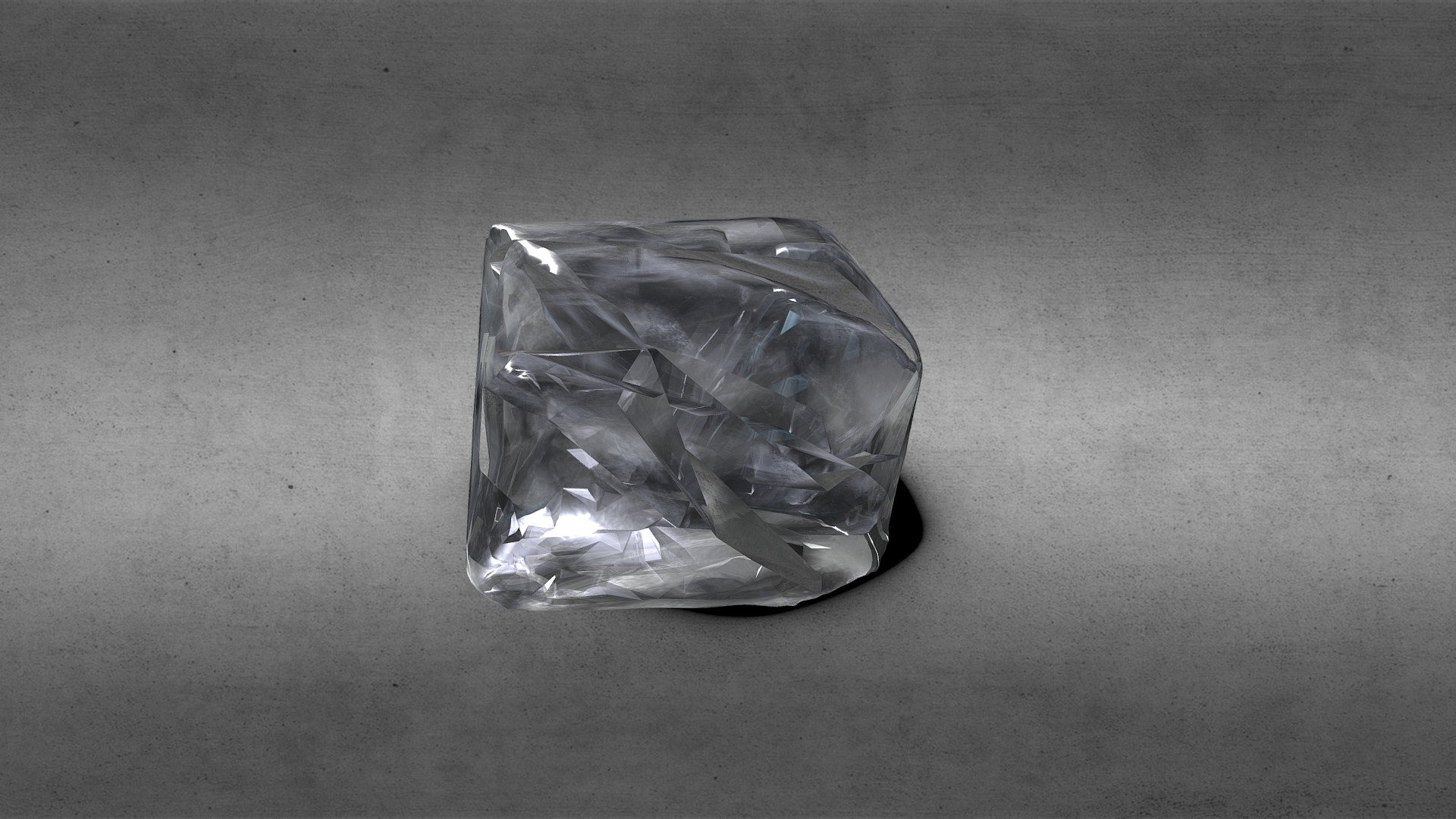 Diamante (1,0 x 1,0 x 1,0 cm) — Sketchfab embed 3D viewer