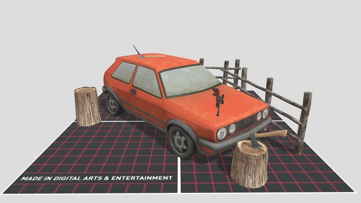 DAE 5 Finished props - Forest loner 3D Model