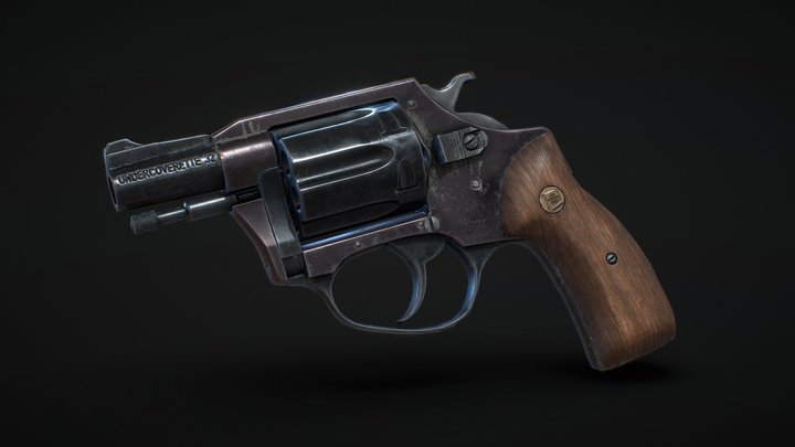 Old Charter Arms Undercoverette .32 Revolver 3D Model