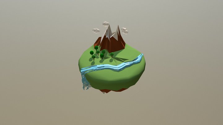 Fall Planet 3D Model