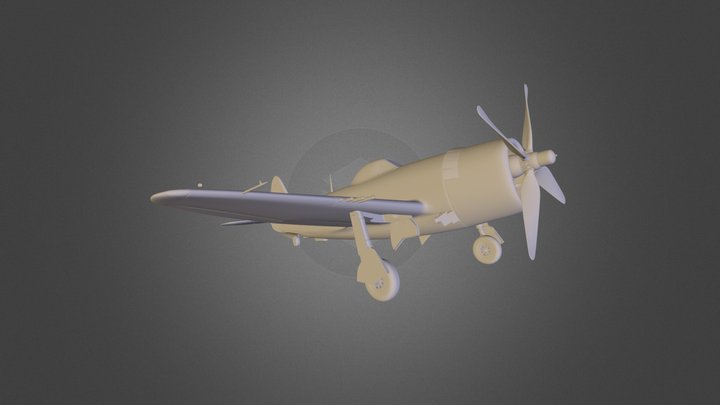 Republic P-47 Thunderbolt 3D Model