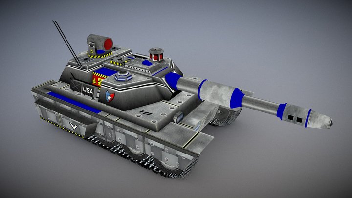 USA Paladin tank 3D Model