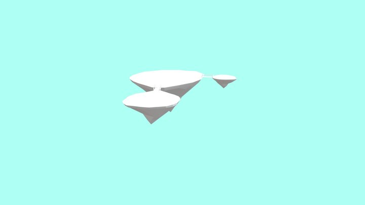 Basic Floating Island 3D Model