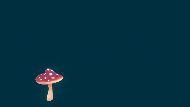 Woodland Mushroom 3D Model