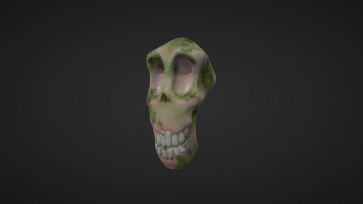 Forgotten Princess Skull 3D Model