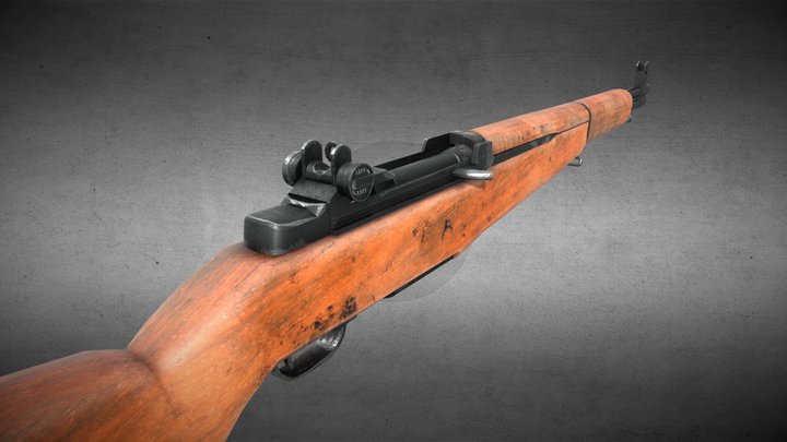 M1 Garand Rifle 3D Model