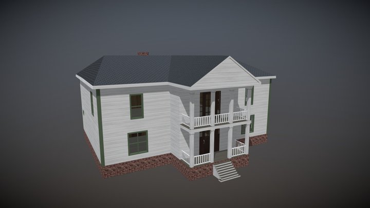 Old American house 3D Model
