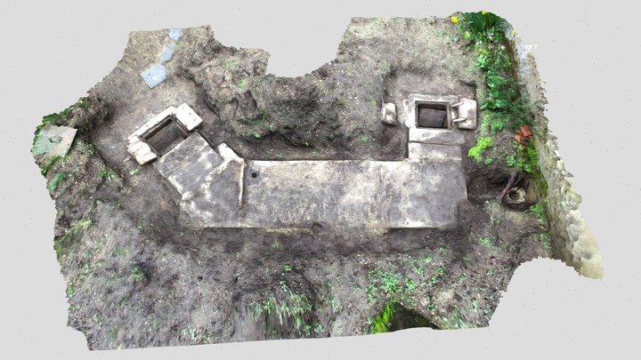 Tranchée refuge, chemin de Halage, Orléans (45) 3D Model