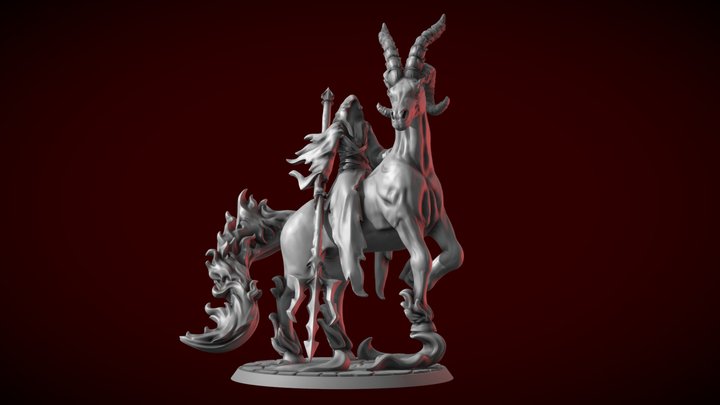 Thaed On Horse 3D Model