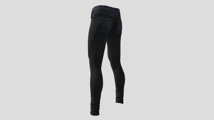 Slim Fit_Jeans Pant 3D Model