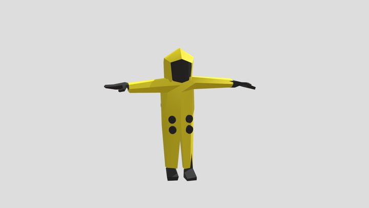 Async hazmat low poly 3D Model