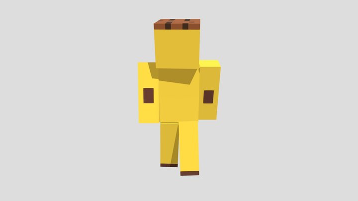 Minecraft Peely 3D Model