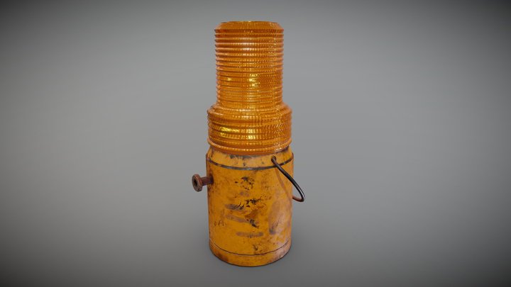 Road hazard warning lamp