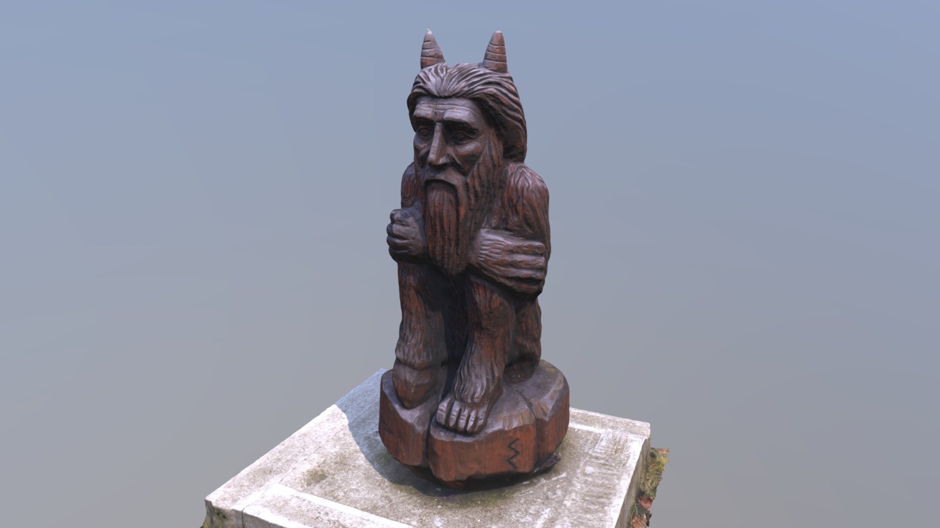 Carved Wooden Statue