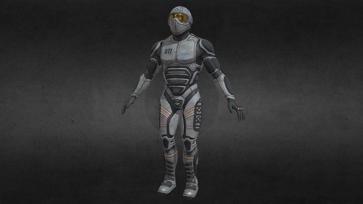 USN Soldier 3D Model