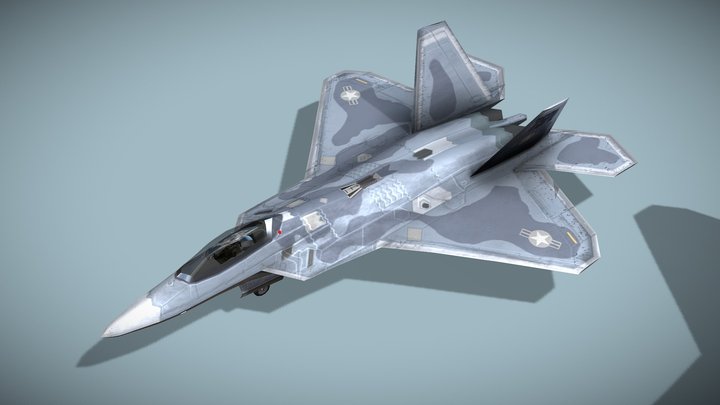 Lockheed Martin F-22 Raptor 3D Model
