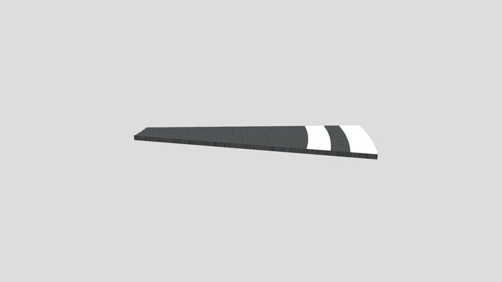MAG Double White Left One Meter Curve 15 – Modèle 3D gratuit STL