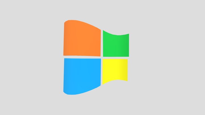 Windows Xp Logo (Remake from 3D warehouse) 3D Model