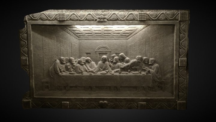 The Last Supper carved from salt in Wieliczka 3D Model