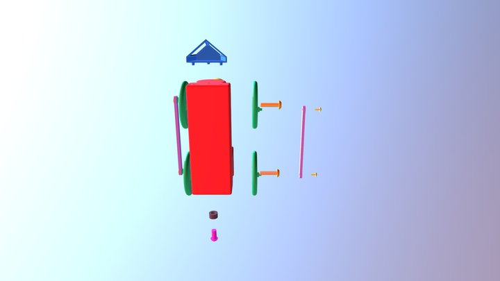 Train Assembly 3D Model