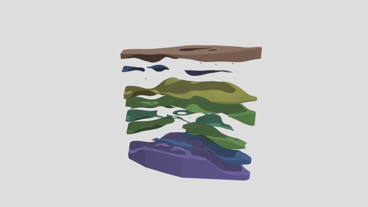 地层爆炸 3D Model