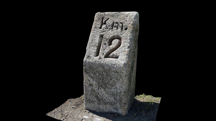 Milestone Klausenpass Km 12 von Altdorf – Free 3D Model STL