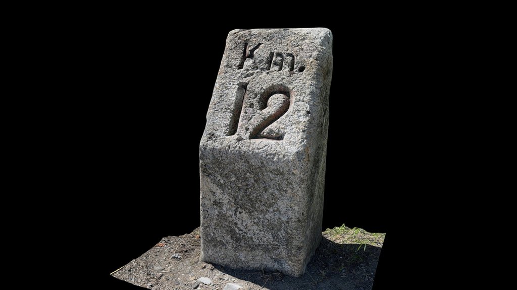 Milestone Klausenpass Km 12 von Altdorf