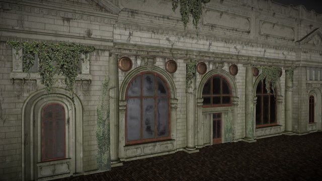 Old abandoned Museum 3D Model
