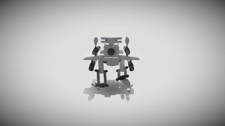 Walking Robot,idle. 3D Model