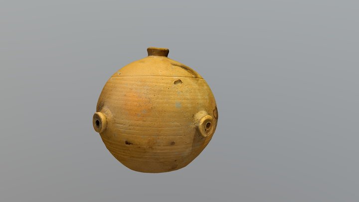 Globular ceramic vessel 3D Model