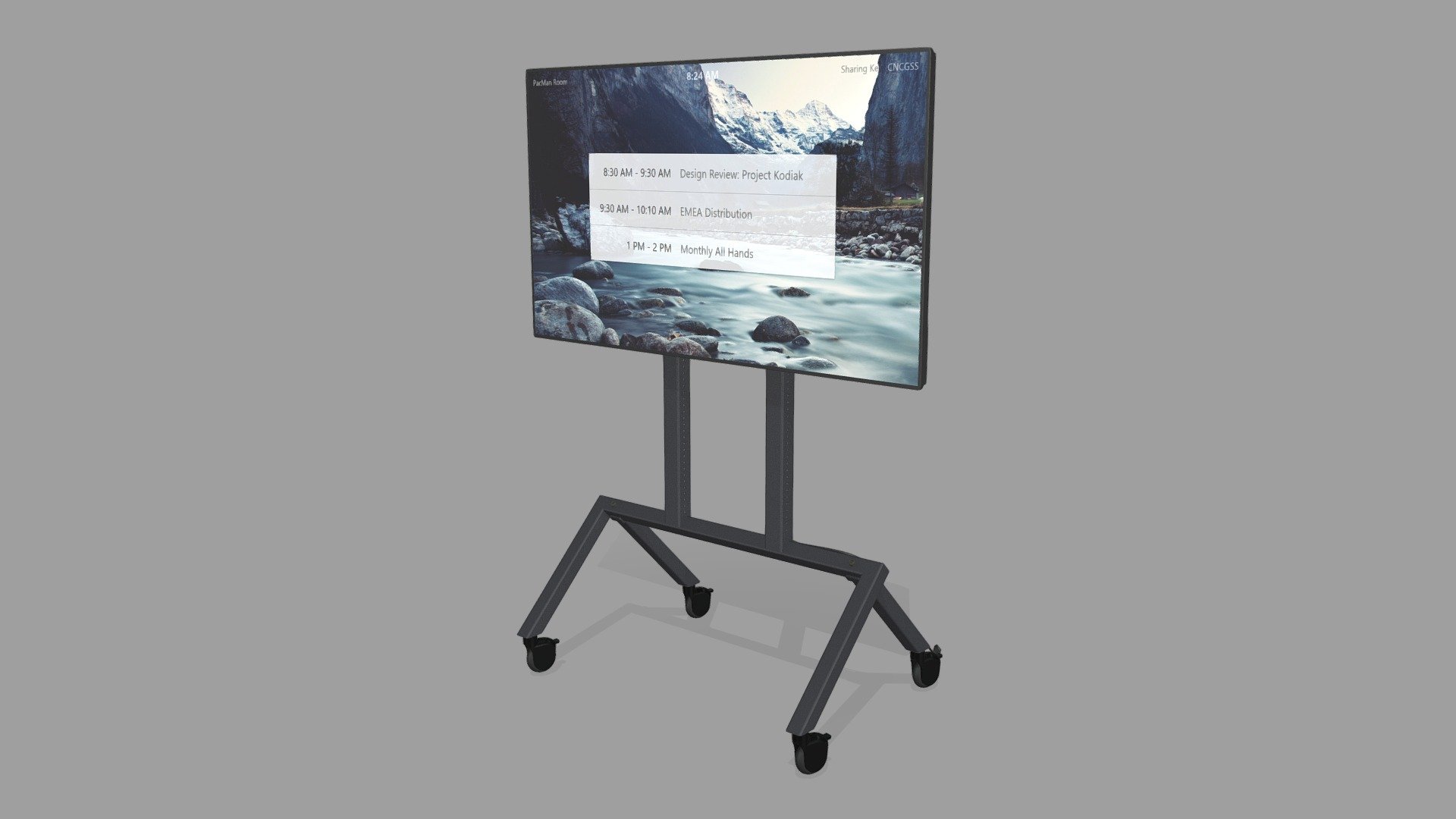H714 Heckler AV Cart - Base Configuration - Download Free 3D model by ...
