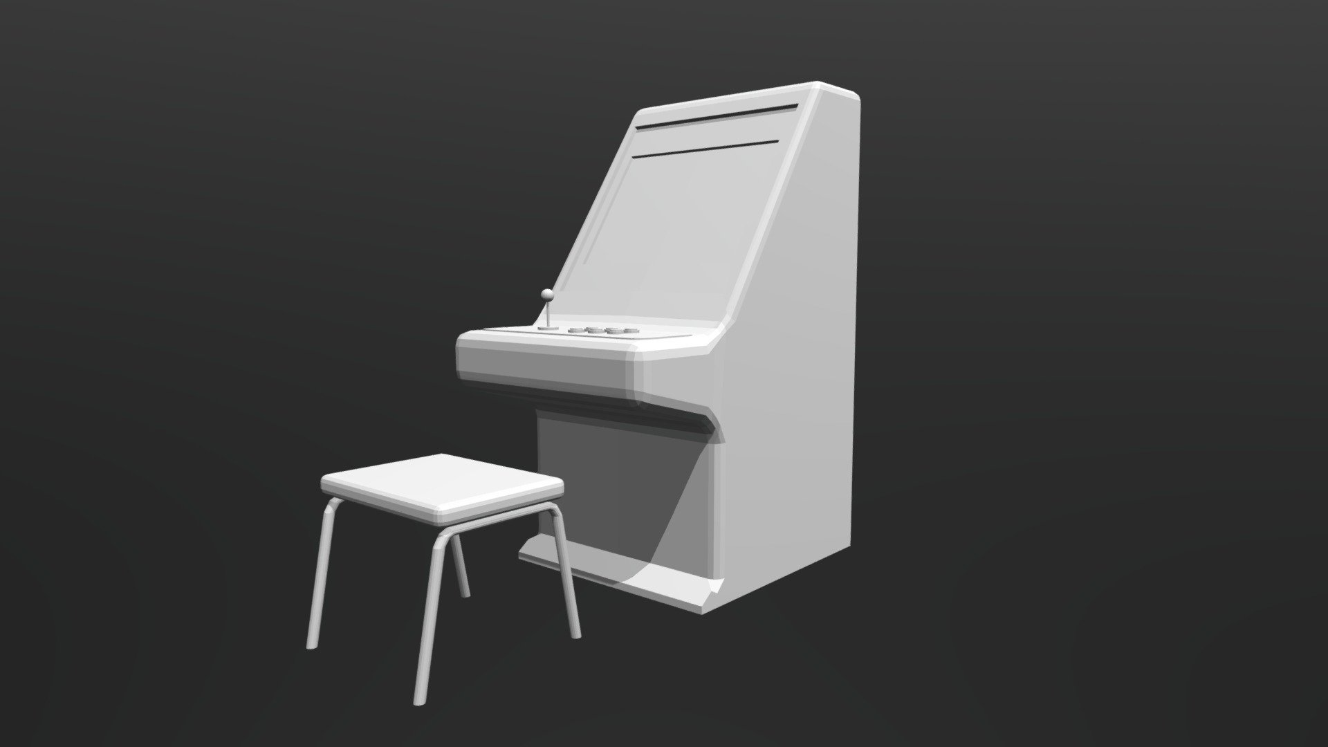 Arcade Game Machine (Low Poly)