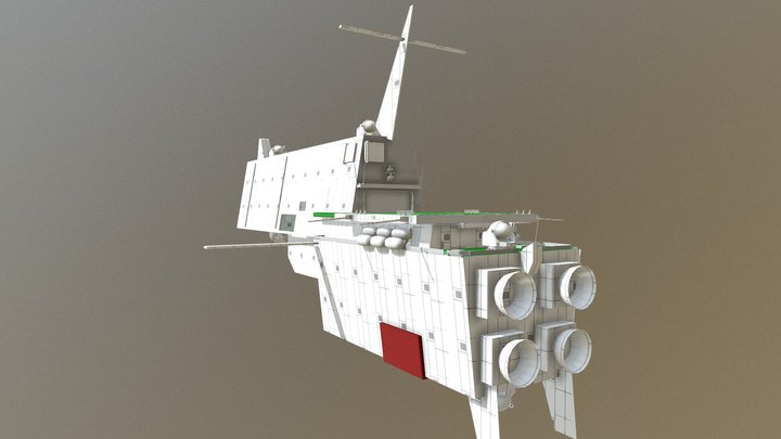 連合艦隊航空巡洋艦〈ちよだ〉 3D Model