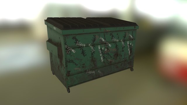 Ghetto Dumpster 3D Model