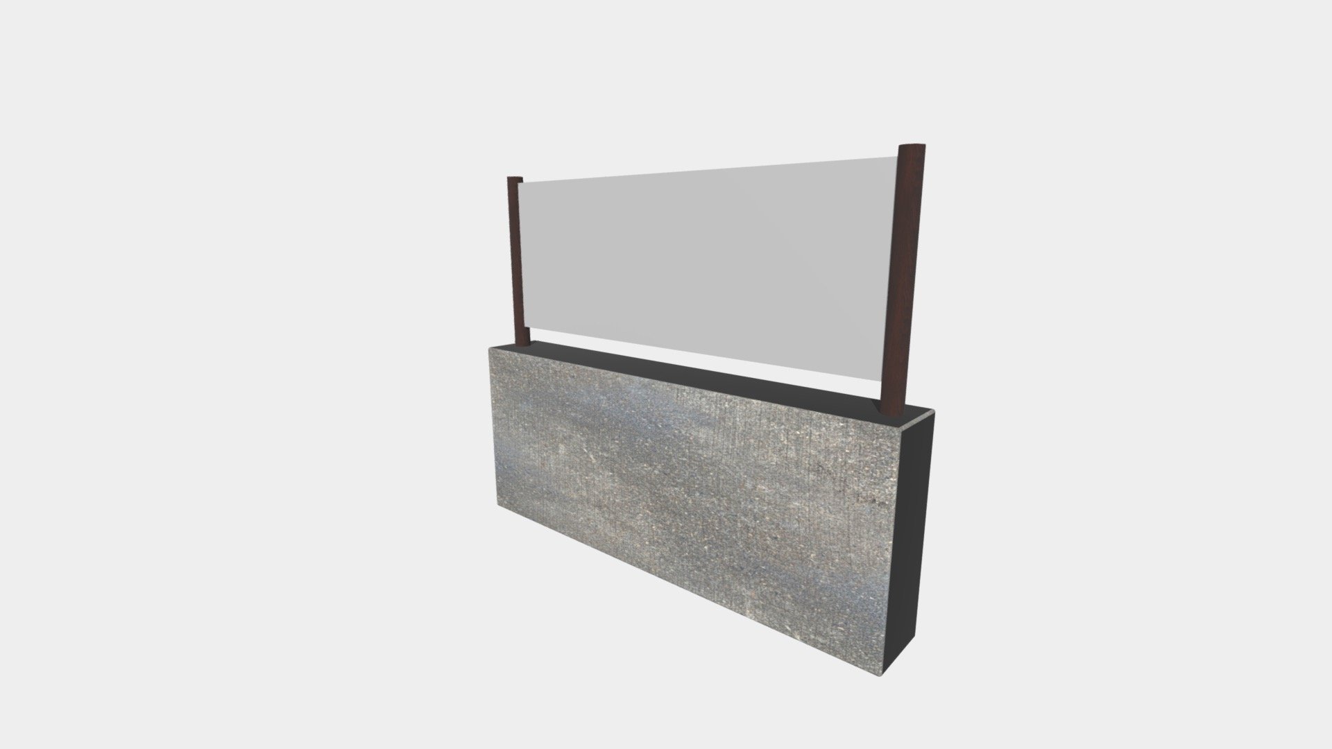 Concrete Modern Fence