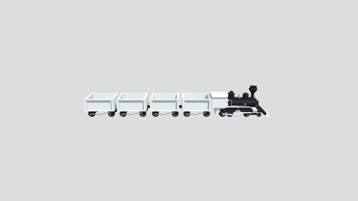 Old Train 3D Model
