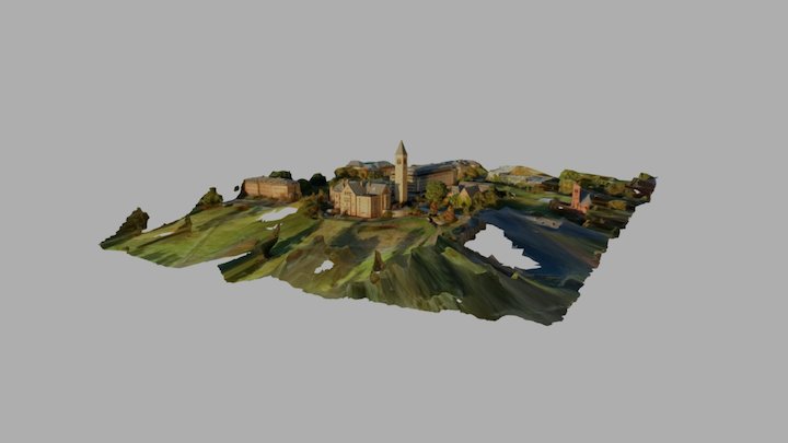 McGraw Clocktower Cornell University 3D Model