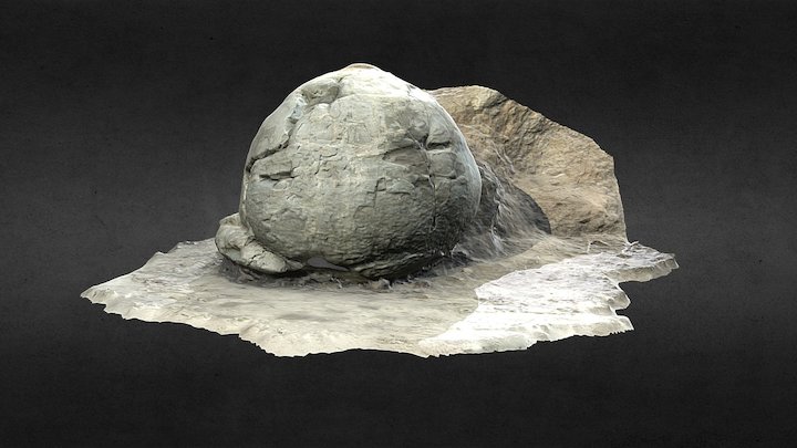 Moeraki Boulder Rocks - New Zealand 3D Model