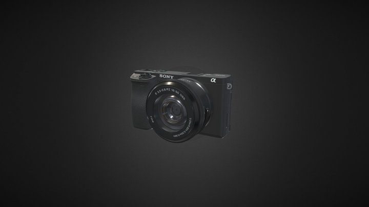 Sony Alpha Mirrorless  Digital Camera 3D Model